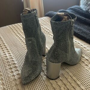 Womens boots silver
